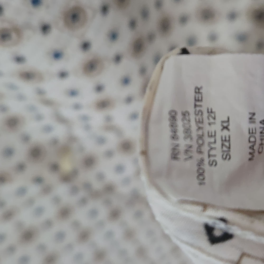 Haband Travelers Cream Patterned Shirt - Picture 9 of 11